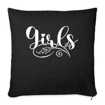 Girls Gamer Girl Girl Gaming Woman Gamer Zock - Sofa pillowcase 17,3'' x 17,3'' (45 x 45 cm) - black - Front