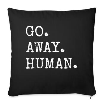 Amoureux des chats Saint-Valentin I Love Cats Anniversaire - Housse de coussin décorative 45 x 45 cm - noir - Devant