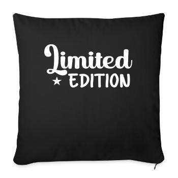 Limited Edition Begrenzte Limitierte Auflage - Sofa pillowcase 17,3'' x 17,3'' (45 x 45 cm) - black - Front