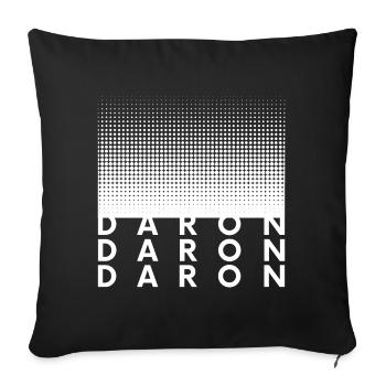DARON... - Housse de coussin décorative 45 x 45 cm - noir - Devant