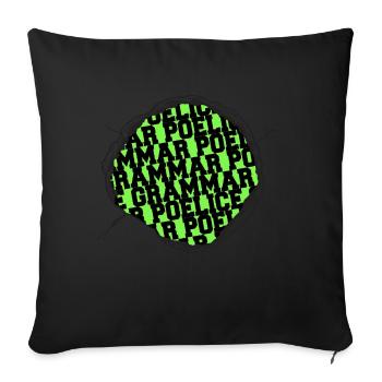 Chat Lecteurs fréquents Blague Livre Amant School Animal - Housse de coussin décorative 45 x 45 cm - noir - Devant