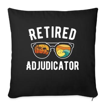 Adjudicator Beach Day Retired Sunglasses - Sofa pillowcase 17,3'' x 17,3'' (45 x 45 cm) - black - Front