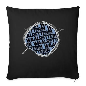 meeresbewohner lustig spaß humor bday grausamkeit - Sofakissenbezug 45 x 45 cm - Schwarz - Vorne