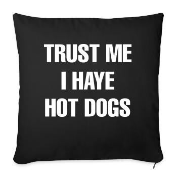 Dog Hund - Sofakissenbezug 45 x 45 cm - Schwarz - Vorne