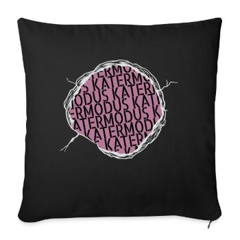 geschenk cool säugetier witzig katze weihnachten - Sofakissenbezug 45 x 45 cm - Schwarz - Vorne