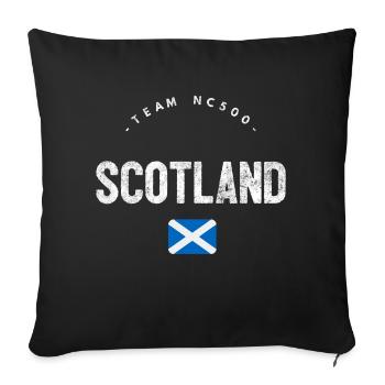 TEAM NC500 SCOTLAND - Sofa pillowcase 17,3'' x 17,3'' (45 x 45 cm) - black - Front