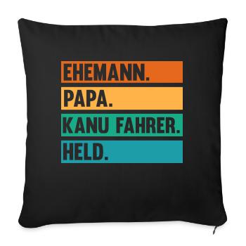 Schullehrerin Lehrerin - Sofakissenbezug 45 x 45 cm - Schwarz - Vorne