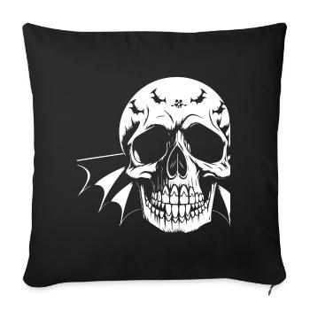 Horror Skull Skull Art Skull Gothic Heavy Metal - Sofa pillowcase 17,3'' x 17,3'' (45 x 45 cm) - black - Front