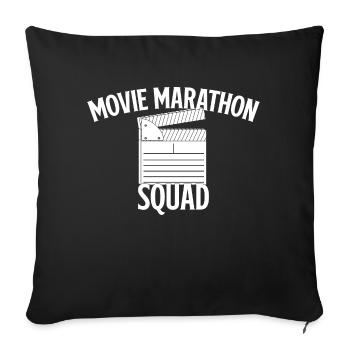 Réalisateur Cinéaste Movie Marathon Squad - Housse de coussin décorative 45 x 45 cm - noir - Devant