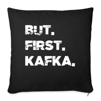 gift idea vegetarian birthday present idea sayings - Sofakissenbezug 45 x 45 cm - Schwarz - Vorne