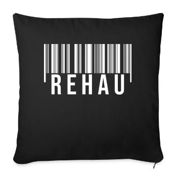 Rehau Bayern - Sofakissenbezug 45 x 45 cm - Schwarz - Vorne
