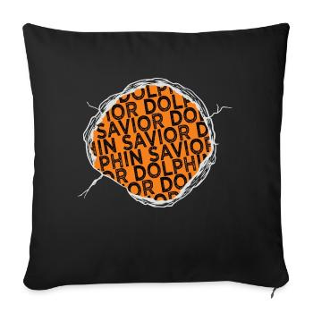 Soins Navigation de plaisance Sauvetage d’animaux Déclaration du pêcheur - Housse de coussin décorative 45 x 45 cm - noir - Devant