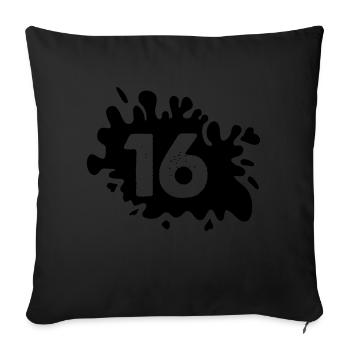 Blobs 16 - Sofa pillowcase 17,3'' x 17,3'' (45 x 45 cm) - black - Front