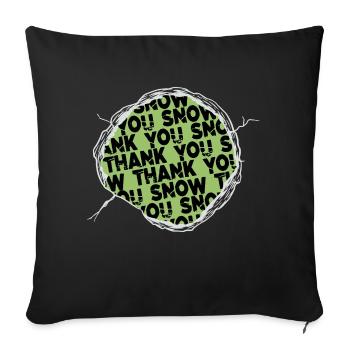 couples present idea computer birthday - Sofa pillowcase 17,3'' x 17,3'' (45 x 45 cm) - black - Front