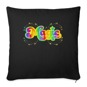 Magic Santa Claus Santa Claus Nicholas Merry Christmas Xmas - Sofa pillowcase 17,3'' x 17,3'' (45 x 45 cm) - black - Front