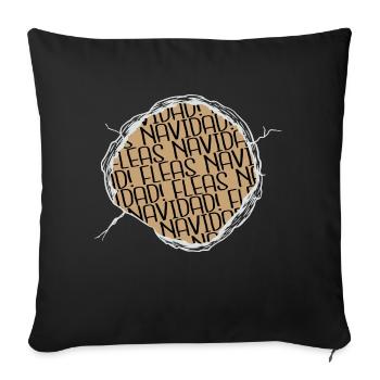 Awkward Cat Butt Tshirts Noir Bébé Cool - Housse de coussin décorative 45 x 45 cm - noir - Devant