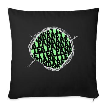 tierschützer spaß animalliberationfront zitat - Sofakissenbezug 45 x 45 cm - Schwarz - Vorne