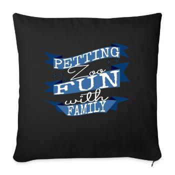 joke gift jokes bday rabbits gift idea statement - Sofakissenbezug 45 x 45 cm - Schwarz - Vorne