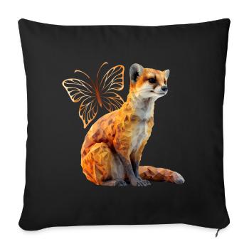 Mongoose - Sofa pillowcase 17,3'' x 17,3'' (45 x 45 cm) - black - Front