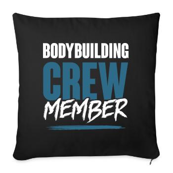 Équipe de musculation - Housse de coussin décorative 45 x 45 cm - noir - Devant
