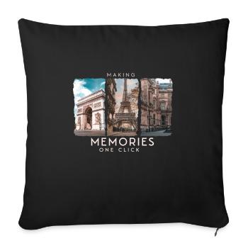 Photography Memory Camera Click Capture Photograph - Sofakissenbezug 45 x 45 cm - Schwarz - Vorne