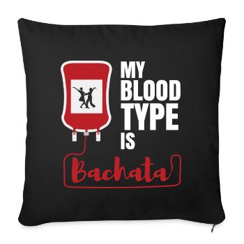 Bachata Gift Latin Dance Dancing Dancer - Sofa pillowcase 17,3'' x 17,3'' (45 x 45 cm) - black - Front