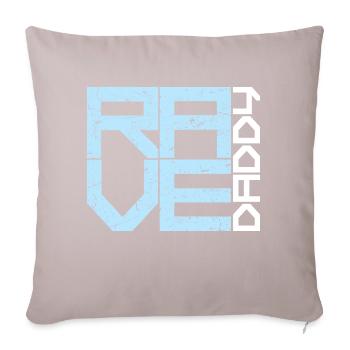 Rave Daddy EDM Techno Music Raver Party Festival - Housse de coussin décorative 45 x 45 cm - taupe clair - Devant