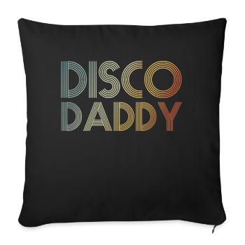 Daddy Retro 60s 70s Party Costume Dad Father's Day - Sofa pillowcase 17,3'' x 17,3'' (45 x 45 cm) - black - Front