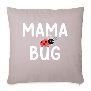 Mama Bug Ladybug Mom Funny - Sofa pillowcase 17,3'' x 17,3'' (45 x 45 cm) - light taupe - Front