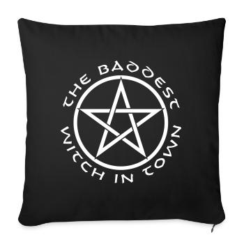 The baddest witch in town - Sofa pillowcase 17,3'' x 17,3'' (45 x 45 cm) - black - Front