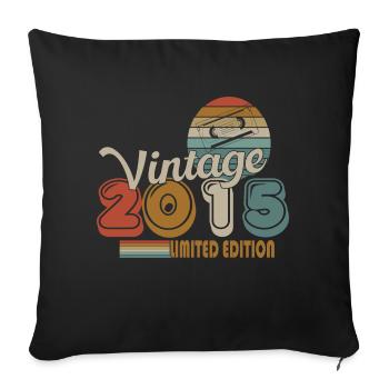 2015 - Sofa pillowcase 17,3'' x 17,3'' (45 x 45 cm) - black - Front