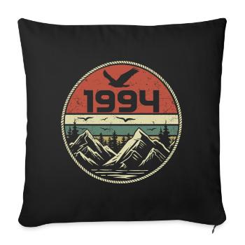 Vintage 1994 Classique 1994 rétro 1994 Cadeau 1994 - Housse de coussin décorative 45 x 45 cm - noir - Devant