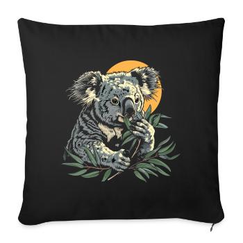 Koala Cute Koala Bear - Sofa pillowcase 17,3'' x 17,3'' (45 x 45 cm) - black - Front