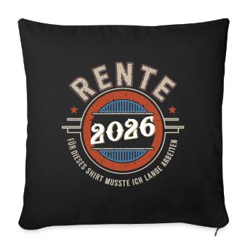 Pension 2026 Pour ce maillot, j’ai dû payer pendant longtemps - Housse de coussin décorative 45 x 45 cm - noir - Devant