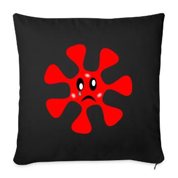 anniversaire. anniversaire décennie. humour. drôle - Housse de coussin décorative 45 x 45 cm - noir - Devant