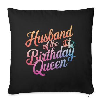 Ehemann Ehegatte Familie Hochzeit - Sofakissenbezug 45 x 45 cm - Schwarz - Vorne