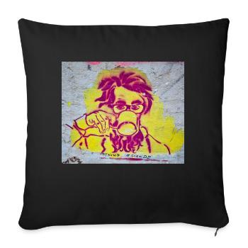 Urban Art - Sofa pillowcase 17,3'' x 17,3'' (45 x 45 cm) - black - Front