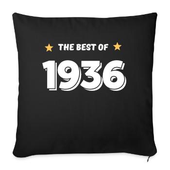 Best of 1936 - Sofa pillowcase 17,3'' x 17,3'' (45 x 45 cm) - black - Front