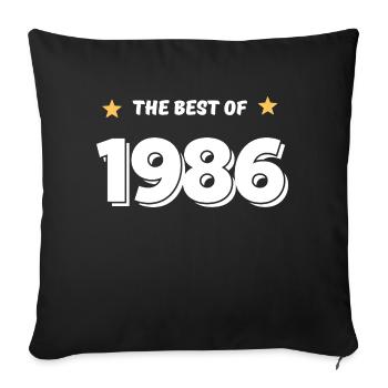 Best of 1986 - Sofa pillowcase 17,3'' x 17,3'' (45 x 45 cm) - black - Front