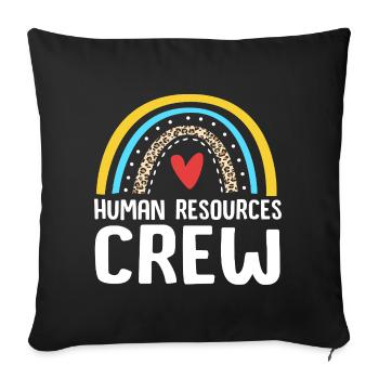 HR Manager - Sofa pillowcase 17,3'' x 17,3'' (45 x 45 cm) - black - Front
