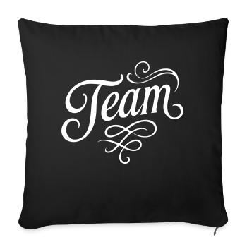 Team Elegant - Sofa pillowcase 17,3'' x 17,3'' (45 x 45 cm) - black - Front