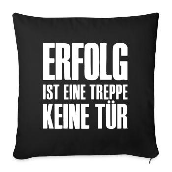 Success Slogan Online Business Affiliate - Sofa pillowcase 17,3'' x 17,3'' (45 x 45 cm) - black - Front