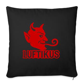Luftikus - Housse de coussin décorative 45 x 45 cm - noir - Devant