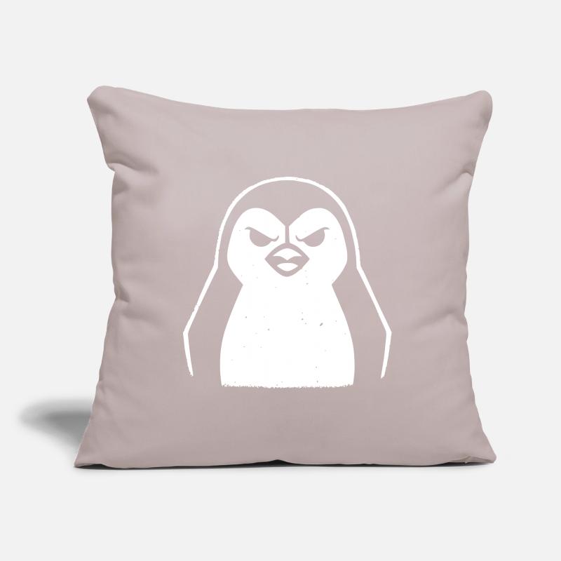 penguin stencil grunge minimalist-vector Linux Housse de coussin décorative 45 x 45 cm