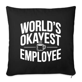 L’employé le plus correct du monde - Housse de coussin décorative 45 x 45 cm - noir - Devant