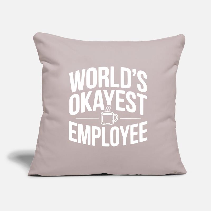L’employé le plus correct du monde Housse de coussin décorative 45 x 45 cm