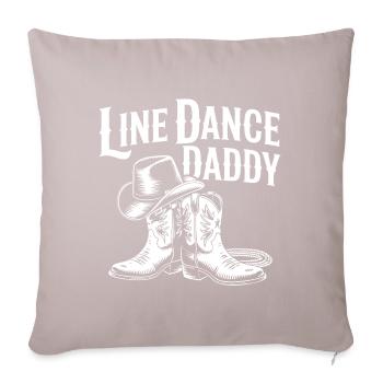 Line Dance Daddy Western Boots - Sofa pillowcase 17,3'' x 17,3'' (45 x 45 cm) - light taupe - Front