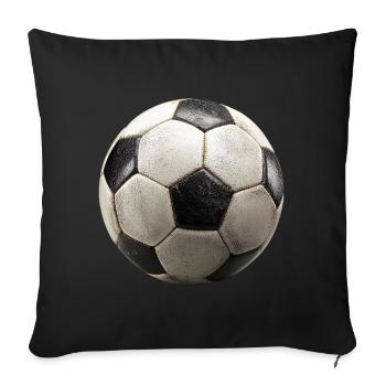 Retro Vintage Football :) - Sofa pillowcase 17,3'' x 17,3'' (45 x 45 cm) - black - Front