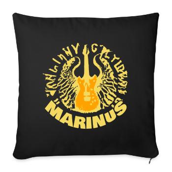Guitar Marinus - Housse de coussin décorative 45 x 45 cm - noir - Devant