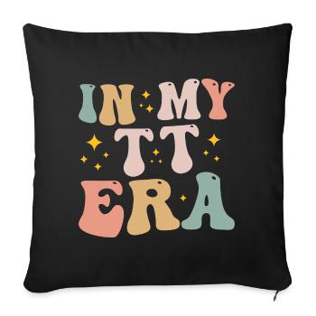 Ma Nouvelle Ère de Super Mamie, tata - Housse de coussin décorative 45 x 45 cm - noir - Devant